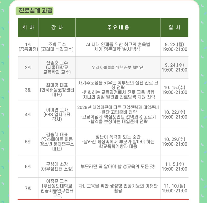 4.『예천 아이사랑 학부모대학 』2기 개강 안내